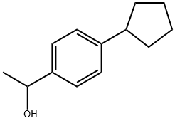 4-Cyclopentyl-α-methylbenzenemethanol 结构式