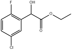 Ethyl 5-chloro-2-fluoro-α-hydroxybenzeneacetate 结构式