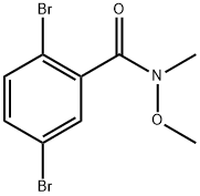 2,5-dibromo-N-methoxy-N-methylbenzamide 结构式