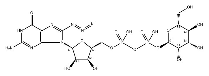 8-azidoguanosine diphosphate-mannose 结构式