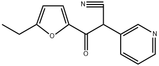 3-(5-ethylfuran-2-yl)-3-oxo-2-(pyridin-3-yl)propanenitrile 结构式