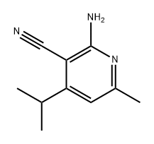 2-amino-4-isopropyl-6-methylnicotinonitrile 结构式