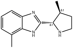 1H-Benzimidazole,7-methyl-2-[(2S,3S)-3-methyl-2-pyrrolidinyl]- 结构式