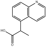 2-(喹啉-5-基)丙酸 结构式