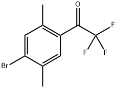 1-(4-Bromo-2,5-dimethylphenyl)-2,2,2-trifluoroethanone 结构式