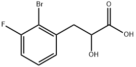 3-(2-溴-3-氟苯基)-2-羟基丙酸 结构式