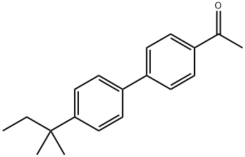 1-[4'-(1,1-Dimethylpropyl)[1,1'-biphenyl]-4-yl]ethanone 结构式