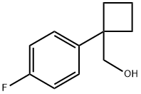 1-(4-氟苯基)环丁基甲醇 结构式