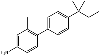 4'-(1,1-Dimethylpropyl)-2-methyl[1,1'-biphenyl]-4-amine 结构式