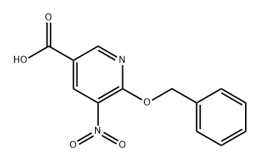 6-(苄氧基)-5-硝基烟酸 结构式