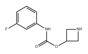 azetidin-3-yl N-(3-fluorophenyl)carbamate 结构式