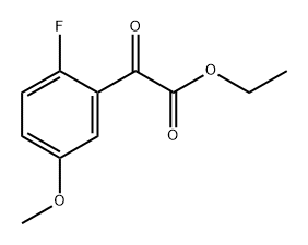 ethyl 2-(2-fluoro-5-methoxyphenyl)-2-oxoacetate 结构式