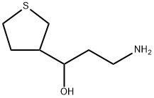 3-氨基-1-(四氢噻吩-3-基)丙-1-醇 结构式
