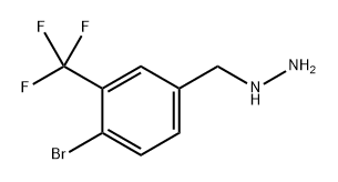 {[4-bromo-3-(trifluoromethyl)phenyl]methyl}hydrazine 结构式