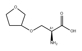 O-(四氢呋喃-3-基)丝氨酸 结构式