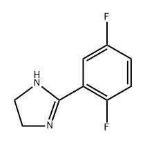 2-(2,5-difluorophenyl)-4,5-dihydro-1H-imidazole 结构式