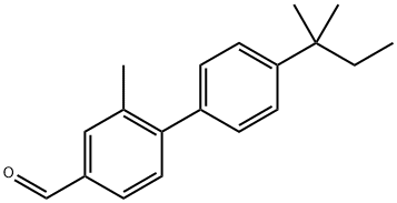 4'-(1,1-Dimethylpropyl)-2-methyl[1,1'-biphenyl]-4-carboxaldehyde 结构式