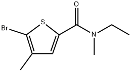 5-Bromo-N-ethyl-N,4-dimethyl-2-thiophenecarboxamide 结构式