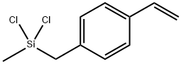 1-[(二氯甲基硅基)甲基]-4-乙烯基苯 结构式