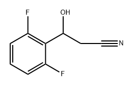 3-(2,6-二氟苯基)-3-羟基丙腈 结构式