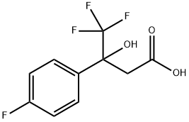 4,4,4-三氟-3-(4-氟苯基)-3-羟基丁酸 结构式