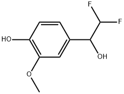 α-(Difluoromethyl)-4-hydroxy-3-methoxybenzenemethanol 结构式