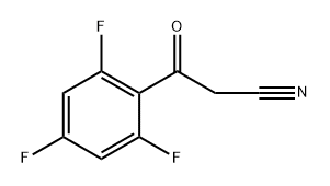 3-oxo-3-(2,4,6-trifluorophenyl)propanenitrile 结构式