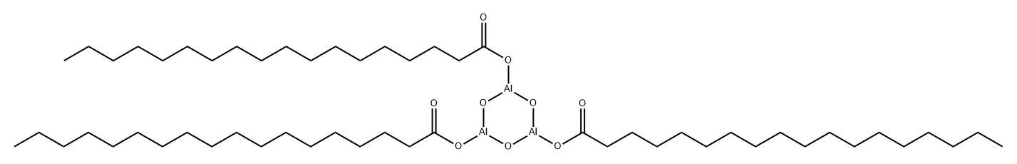 三(十八烷酸基-ΚO)三-Μ-氧代三铝 结构式