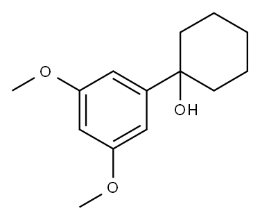 1-(3,5-二甲氧基苯基)环己醇 结构式