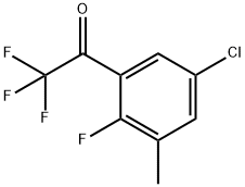 1-(5-CHLORO-2-FLUORO-3-METHYLPHENYL)-2,2,2-TRIFLUOROETHAN 结构式