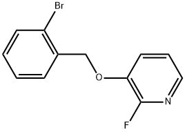 3-[(2-Bromophenyl)methoxy]-2-fluoropyridine 结构式