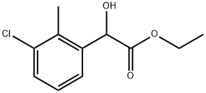 Ethyl 3-chloro-α-hydroxy-2-methylbenzeneacetate 结构式