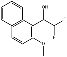 α-(Difluoromethyl)-2-methoxy-1-naphthalenemethanol 结构式