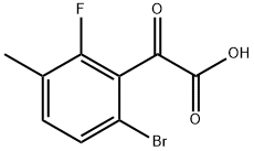 2-(6-bromo-2-fluoro-3-methylphenyl)-2-oxoacetic acid 结构式