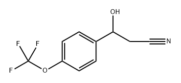 3-羟基-3-(4-(三氟甲氧基)苯基)丙腈 结构式