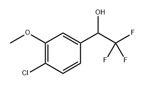 1-(4-氯-3-甲氧基苯基)-2,2,2-三氟乙醇 结构式