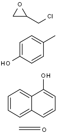 Formaldehyde polymer with (chloromethyl) oxirane, 4-methylphenol and 1-naphthalenol 结构式