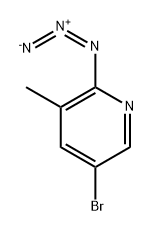 2-azido-5-bromo-3-methylpyridine 结构式
