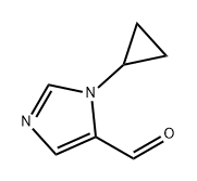 1-环丙基-1H-咪唑-5-甲醛 结构式