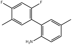 2',4'-Difluoro-5,5'-dimethyl[1,1'-biphenyl]-2-amine 结构式