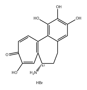 N-Deacetyl-1,2,3,10-demethyl Colchicine Hydrobromide 结构式