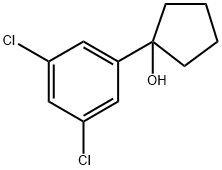 1-(3,5-二氯苯基)环戊醇 结构式