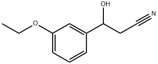 3-Ethoxy-β-hydroxybenzenepropanenitrile 结构式