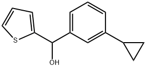 (3-cyclopropylphenyl)(thiophen-2-yl)methanol 结构式