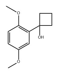 1-(2.5-二甲氧基苯氧基)环丁醇 结构式