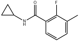 N-cyclopropyl-2-fluoro-3-methylbenzamide 结构式