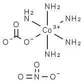 五氨碳酸合钴(III)硝酸盐 半水合物 结构式