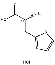 (R)-2-amino-3-(thiophen-2-yl)propanoicacid hydrochloride 结构式