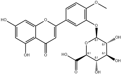 DiosMetin 3-O-β-D-Glucuronide 结构式