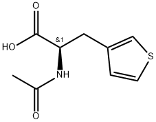 (R)-2-acetamido-3-(thiophen-3-yl)propanoicacid 结构式